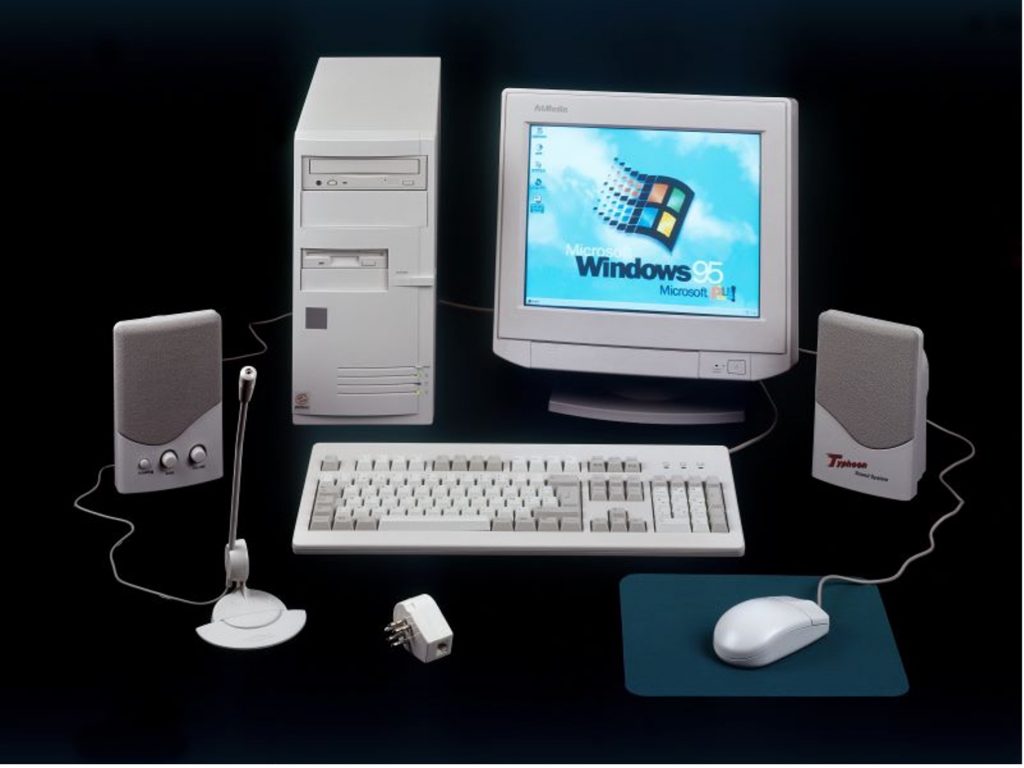 desktop computer setup